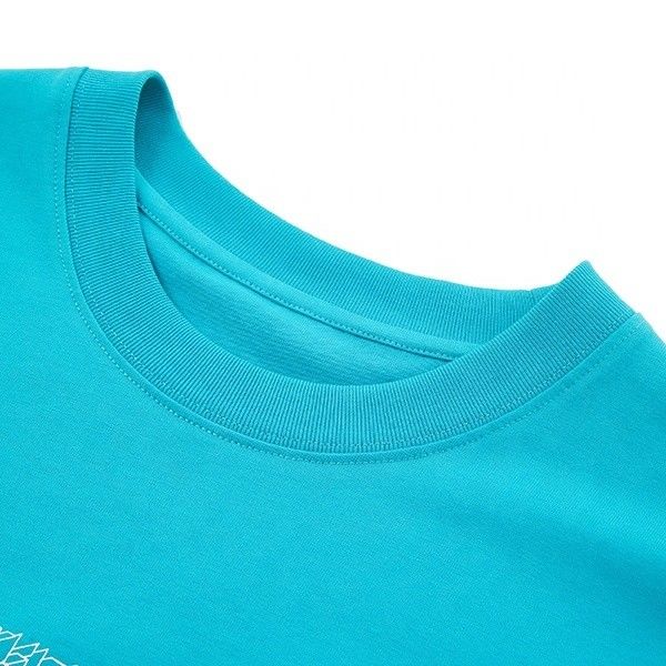 O-Neck Custom 남성 티셔츠 유기 면 재료 바늘 탐지 포함