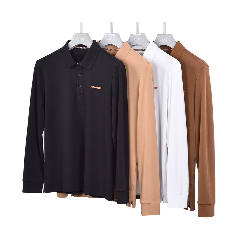 로고 패턴 맞춤 폴로 셔츠 남성 가장 인기있는 장갑 면반 칼라 셔츠
