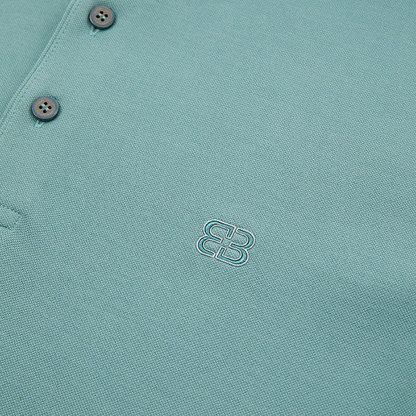 95% 폴리에스테르 5% 스판덱스 포로 셔츠 로고로 borded 여름 얼음 느낌 3 버튼