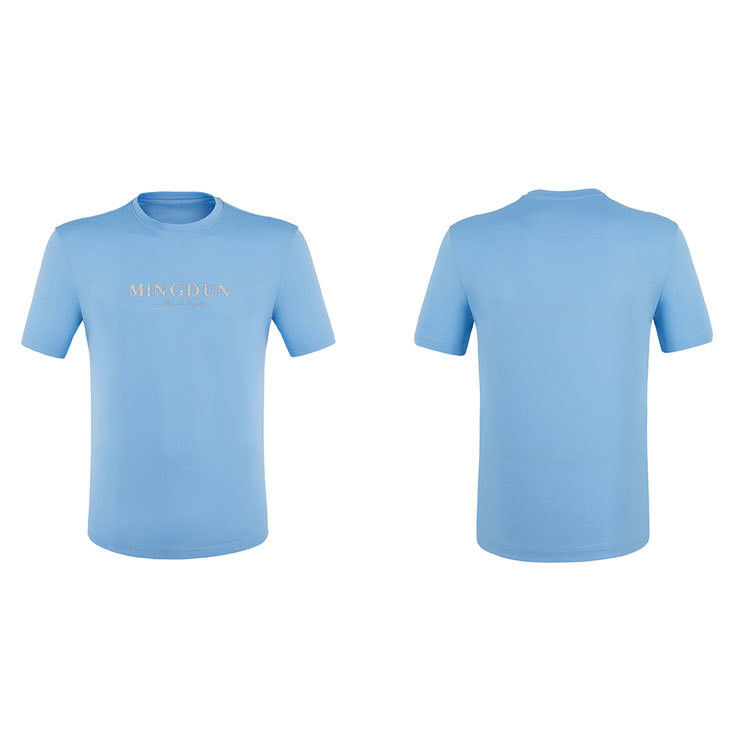 남성용 100% 면조 단袖 티셔츠 중량 300gm 및 사용자 지정 로고 디자인