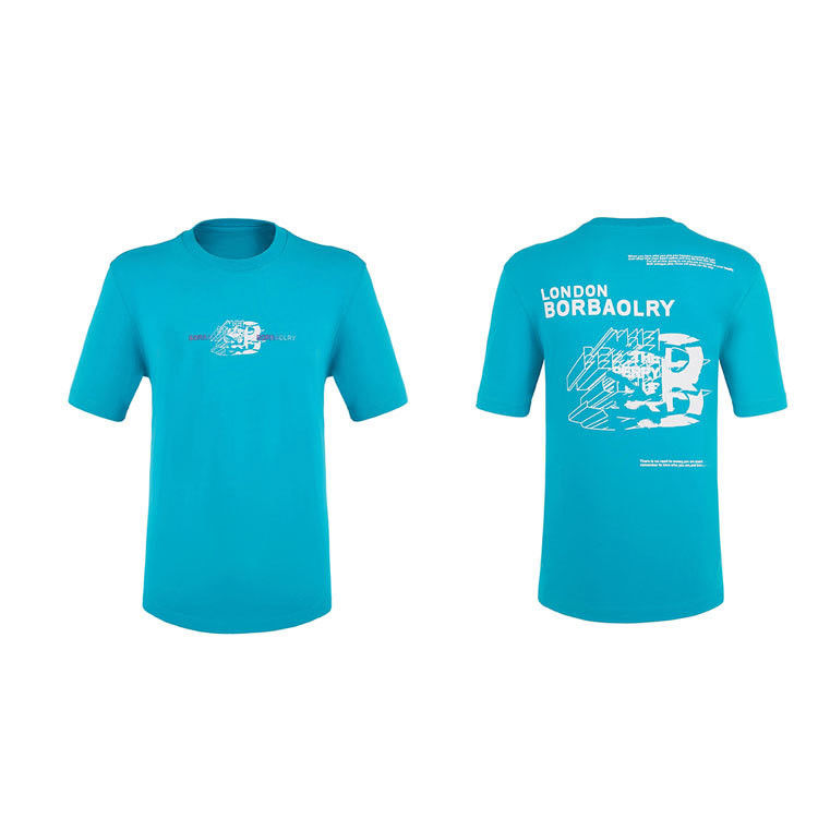 넥타이 100 면 남자 체육관 대형 티셔츠 여름 및 스포츠를 위한 사용자 지정 로고 스타일