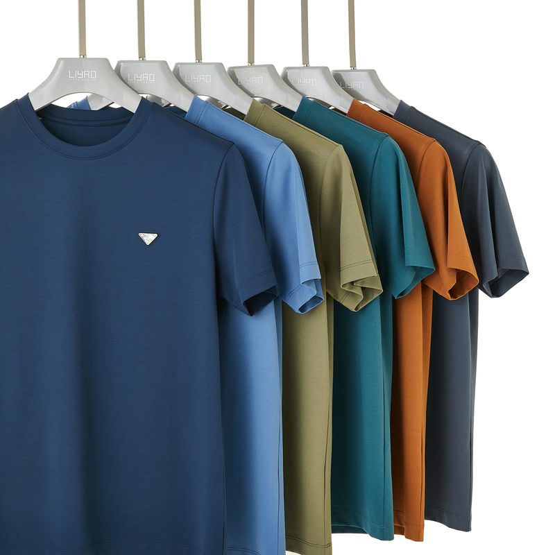 남자용 클래식 스타일 폴로 셔츠 100% 면 Custom 로고와 색상 라벨이 없는 O-Neck 티
