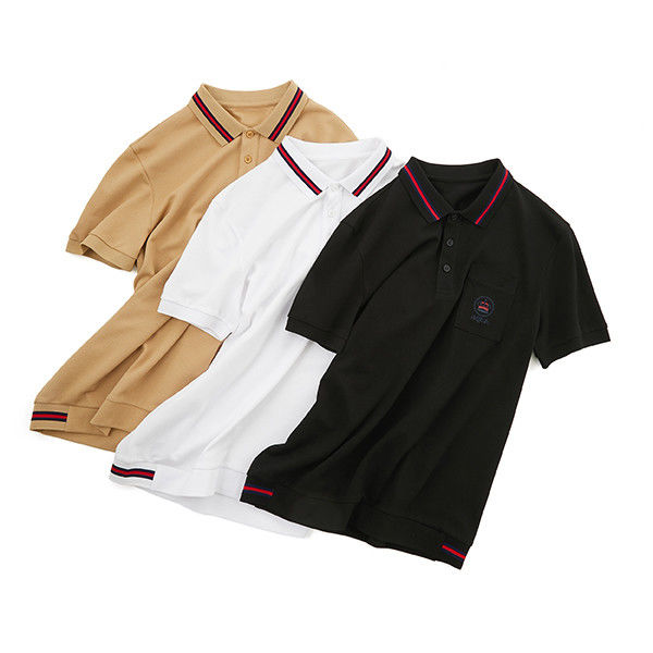 줄무늬 수직 어린이 폴로 100% 면으로 만든 여름 시즌 맞춤형 장갑 티셔츠