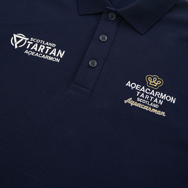 남성용 embroidered polo shirts 95% Cotton 5% Spandex 단袖 티셔츠 슬림 피트