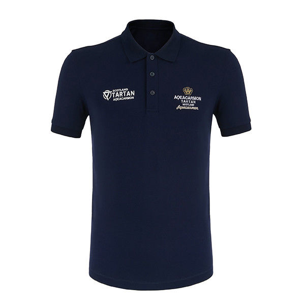 남성용 embroidered polo shirts 95% Cotton 5% Spandex 단袖 티셔츠 슬림 피트