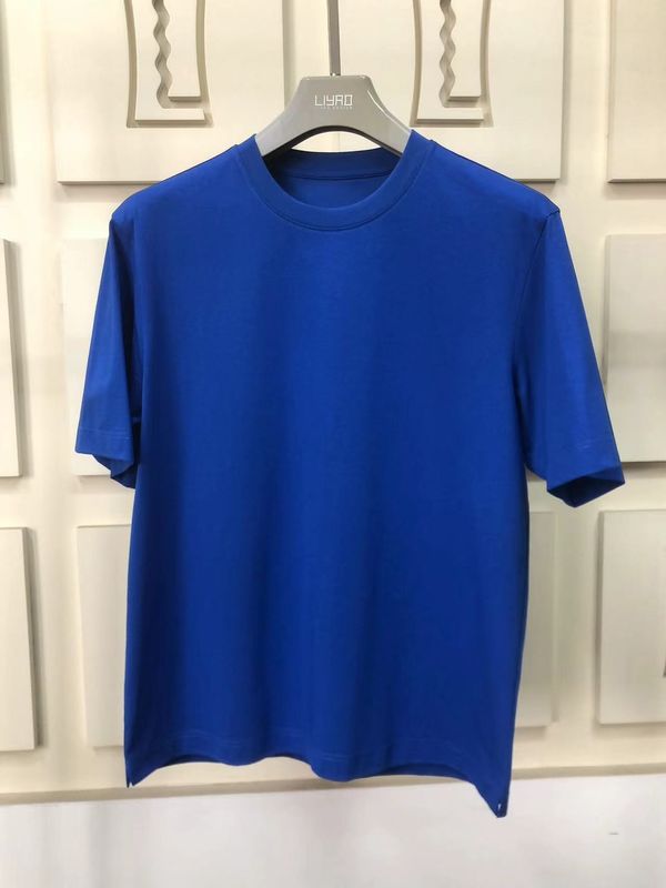 주름 방지 평면 과대 크기의 둥근 목 티셔츠 100% 면 표준 맞춤형 LOGO 64168Y7068