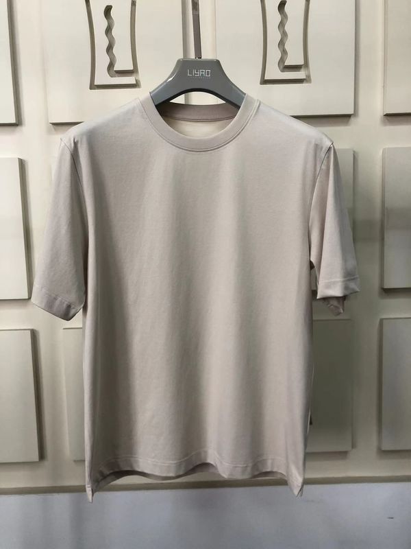 주름 방지 평면 과대 크기의 둥근 목 티셔츠 100% 면 표준 맞춤형 LOGO 64168Y7068