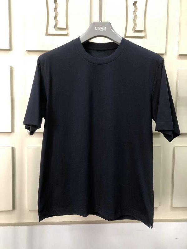 주름 방지 평면 과대 크기의 둥근 목 티셔츠 100% 면 표준 맞춤형 LOGO 64168Y7068