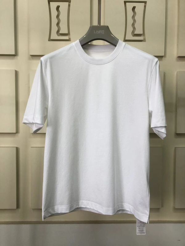 주름 방지 평면 과대 크기의 둥근 목 티셔츠 100% 면 표준 맞춤형 LOGO 64168Y7068