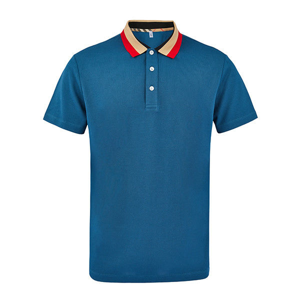 직제 짧은 장갑 여자 폴로 셔츠 평면 염색 안티 주름 OEM ODM