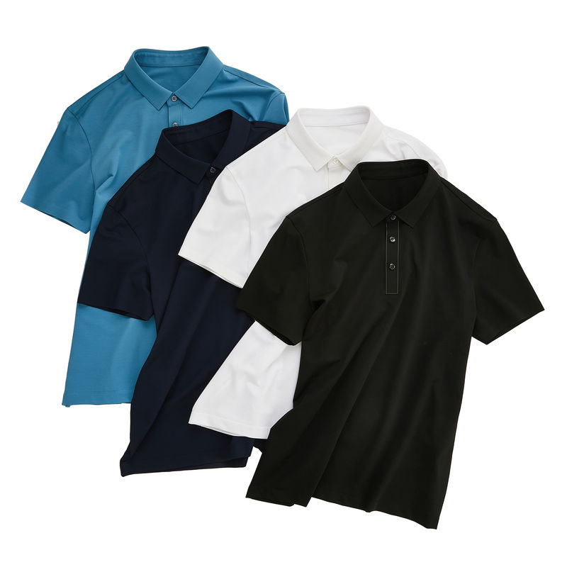 남성 플러스 사이즈 폴로 셔츠 반구름 단袖 폴로 티셔츠 100% 스포츠용 면화