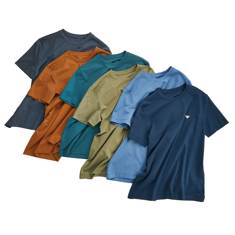 사용자 지정 로고 크기 색상 캐주얼 스타일 안티 주름 숨 쉬는 빈 빨강 건조 면공 평면 O 목 둥근 목 티셔츠