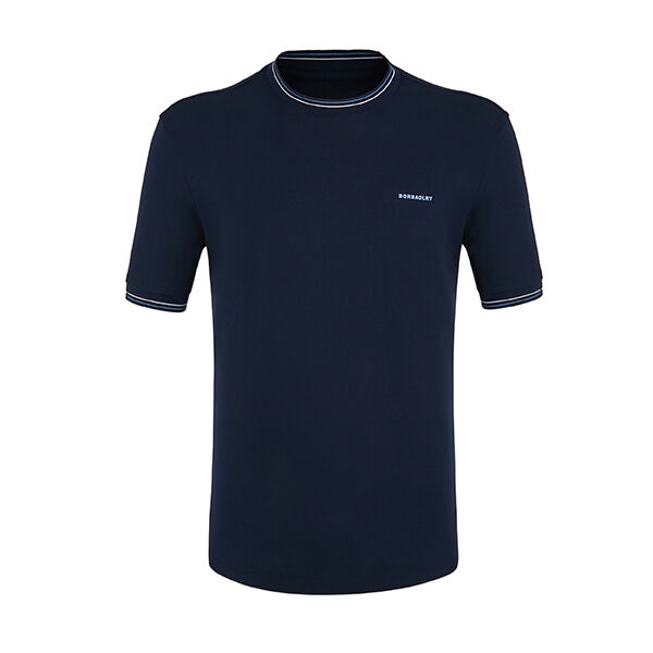 100%cotton 170-210gms 셔츠 고품질 맞춤 borded 티셔츠 승무원 목 띠 색상 블록