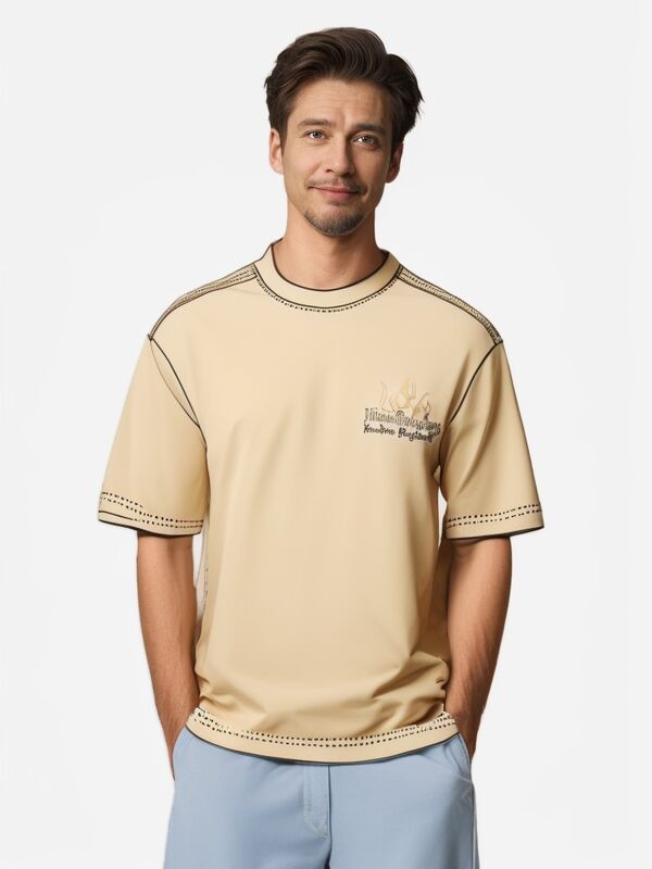 핫 세일 품질 여름 블랙 드롭 숄더 남성 헤비 웨이트 코튼 오버사이즈 스트리트웨어 티셔츠