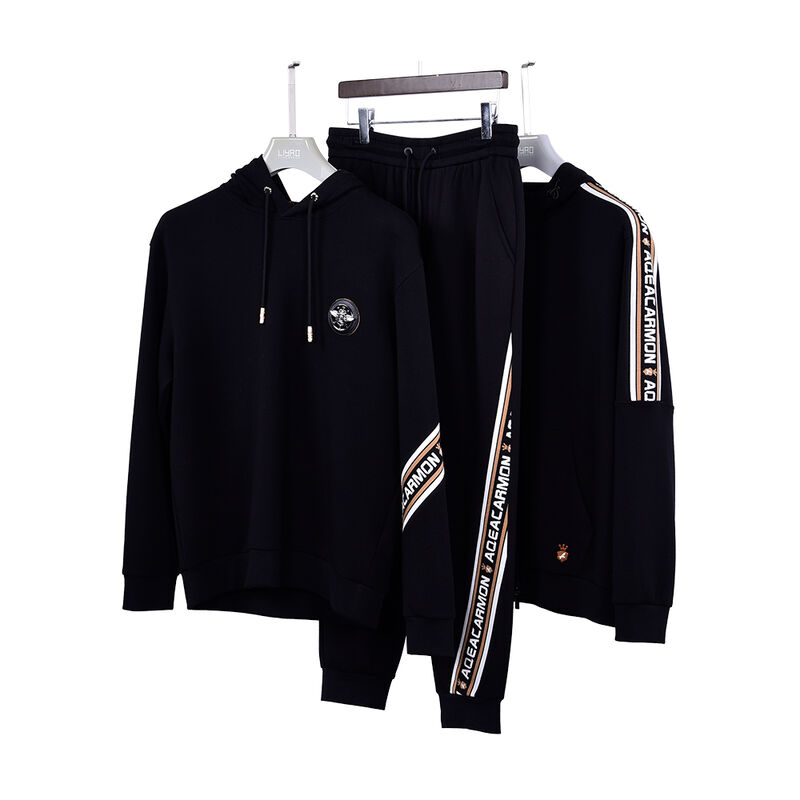 빅사이즈 방풍 커스텀 로고 디자인 남성 후드 세트 지속 가능한 고품질 후드 트레이닝복 스포츠웨어 스웨트팬츠 스웨터
