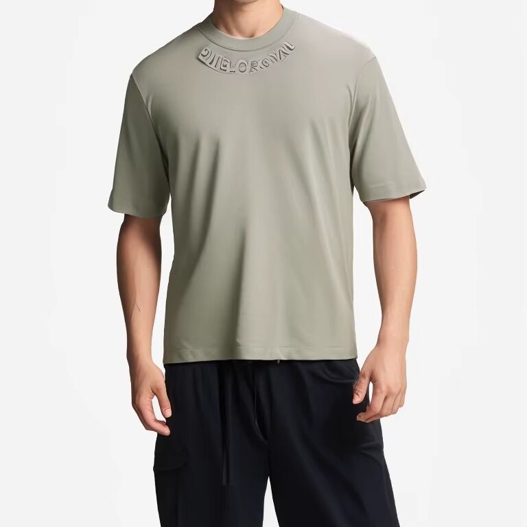 새로운 스타일 사용자 지정 인쇄 가능한 로고 폴리에스터  Mesh 직물 스웨이트 크기가 큰 남성 티셔츠