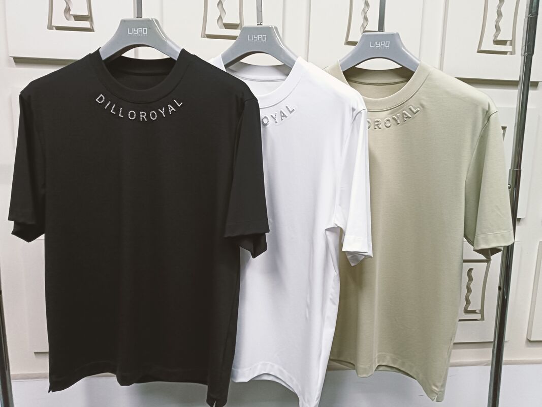 새로운 스타일 사용자 지정 인쇄 가능한 로고 폴리에스터  Mesh 직물 스웨이트 크기가 큰 남성 티셔츠