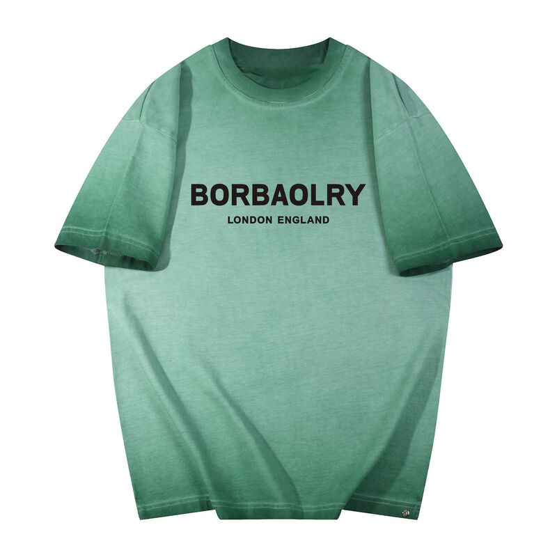 핫 커스텀 남성 티셔츠 워싱 투 올드 스타일 라지 사이즈 셔츠 커스텀 로고 프린팅 패션 캐주얼 반팔 셔츠