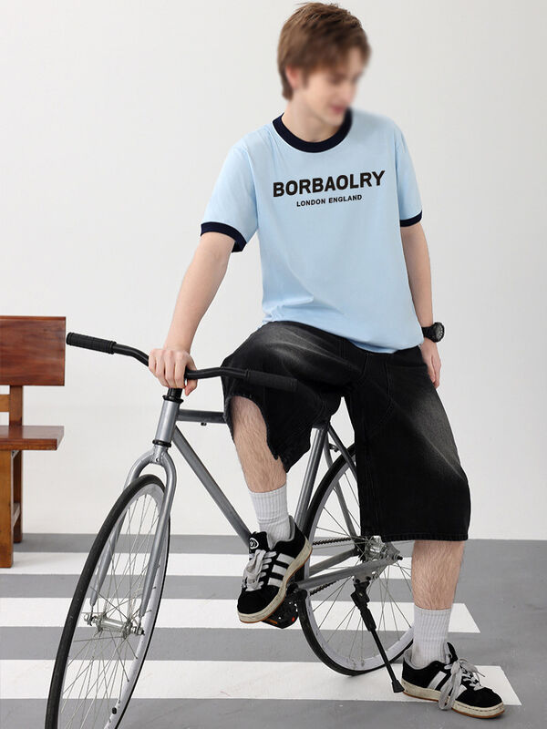 디자이너 티셔츠 유명 브랜드 인기 상품 순면 럭셔리 티셔츠 남성 트렌드 멋진 디자이너 의류