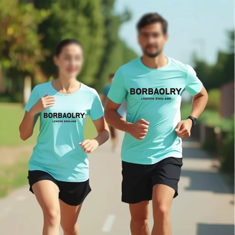 핫 판매 개인화 된 블레인 둥근 목 티셔츠 건조 Fit T 로고와 함께 인쇄 티셔츠 사용자 정의