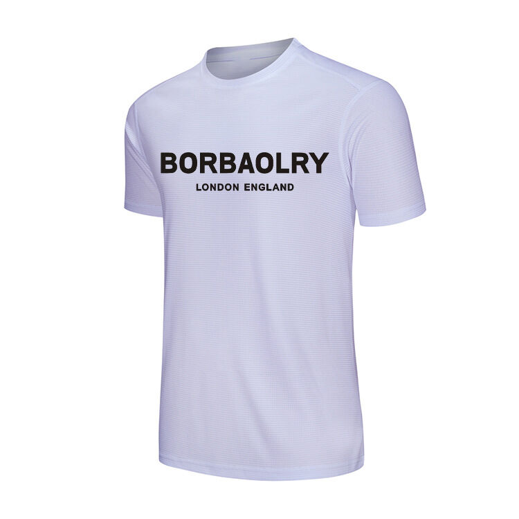 핫 판매 개인화 된 블레인 둥근 목 티셔츠 건조 Fit T 로고와 함께 인쇄 티셔츠 사용자 정의