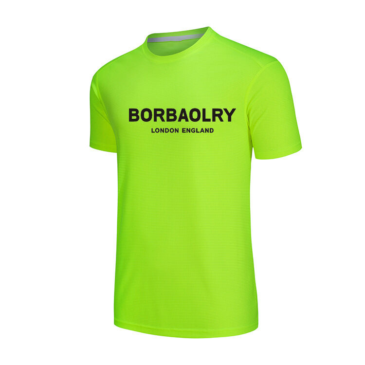 핫 판매 개인화 된 블레인 둥근 목 티셔츠 건조 Fit T 로고와 함께 인쇄 티셔츠 사용자 정의