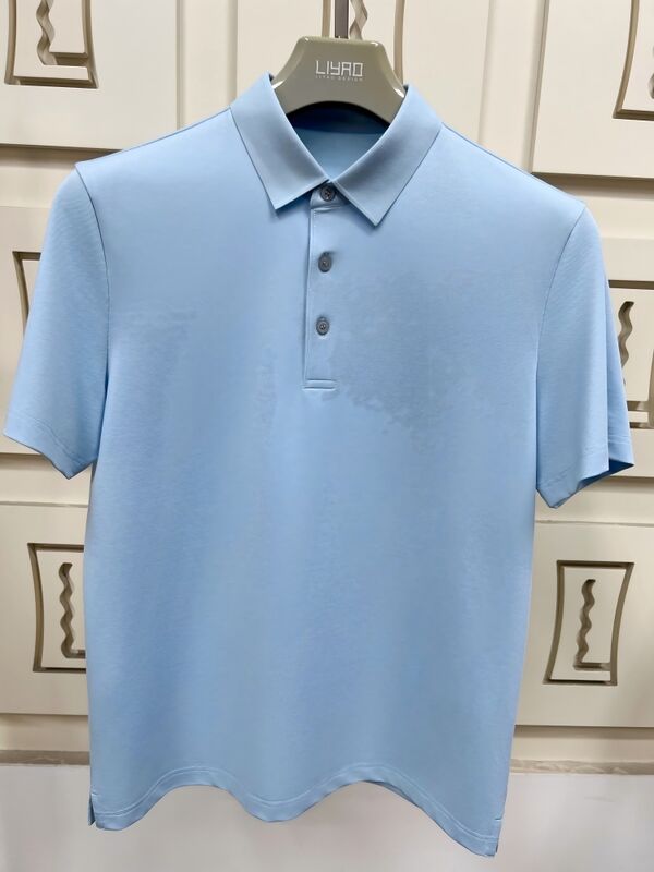 프리미엄 남성 폴로 셔츠 ∙ 미니멀리즘 디자인, 짧은袖 부드러운 터치 팩브릭