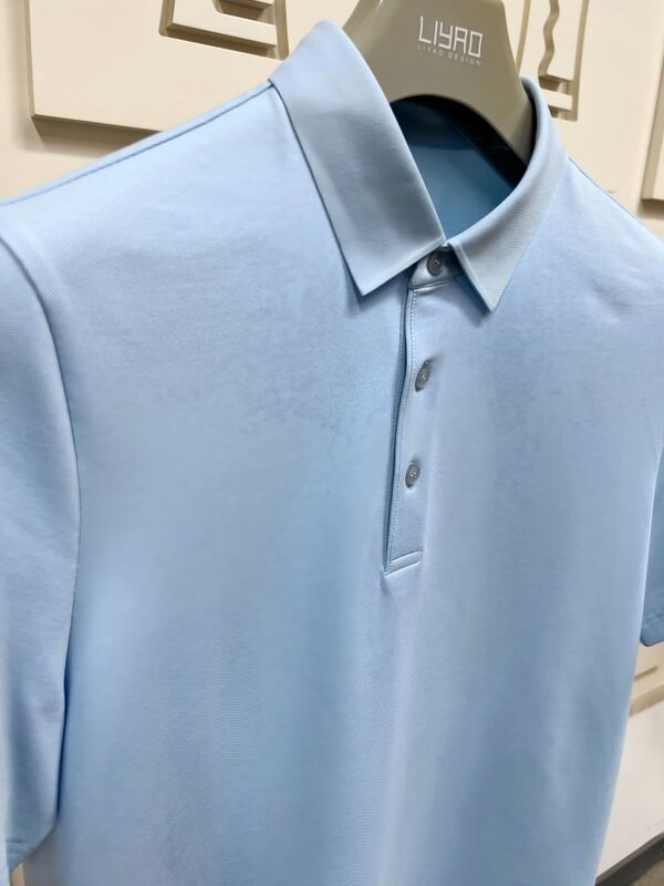 프리미엄 남성 폴로 셔츠 ∙ 미니멀리즘 디자인, 짧은袖 부드러운 터치 팩브릭