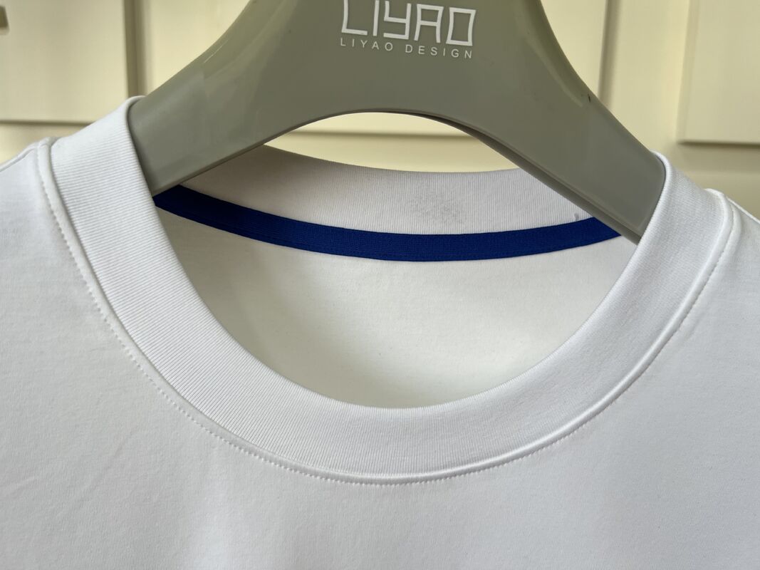 승무원 목 embroidered 티셔츠 3D 글자 & 패턴 디자인 고급 둥근 목 남성 티셔츠 셔츠 제조