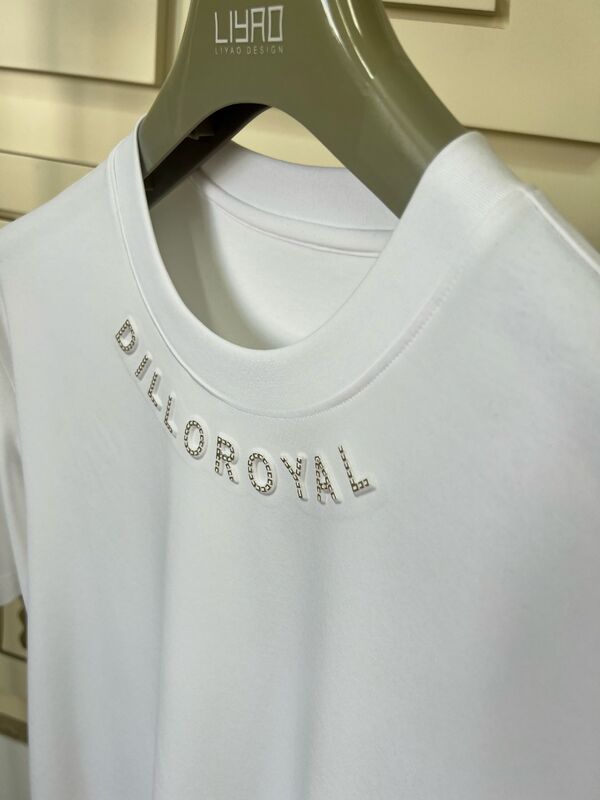 크루넥 티셔츠 | 스와로브스키 로고 & 그래픽 디자인 저지 남성 티셔츠 OEM/ODM 제조