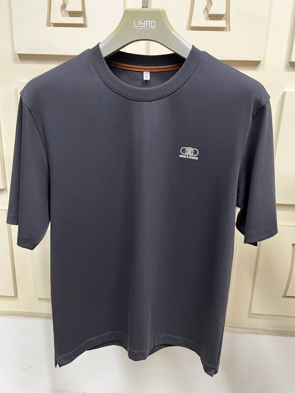 남성용 미니멀 프린팅 반팔 티셔츠, 솔리드 컬러 기본 티셔츠 남성 티셔츠