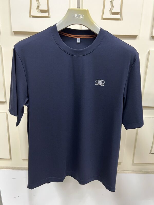 남성용 미니멀 프린팅 반팔 티셔츠, 솔리드 컬러 기본 티셔츠 남성 티셔츠