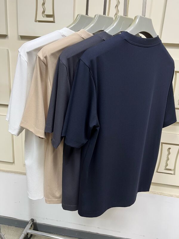 남성용 미니멀 프린팅 반팔 티셔츠, 솔리드 컬러 기본 티셔츠 남성 티셔츠