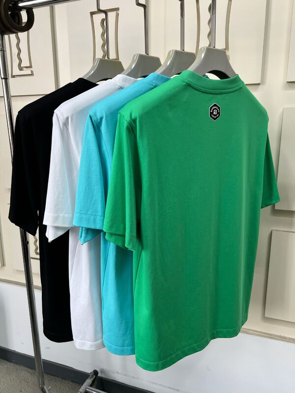 남성 크루 목 단袖 티셔츠, 트렌디 그래픽 프린트 및 수직 티셔츠 다채색 캐주얼 100% 면화 티셔츠 남성