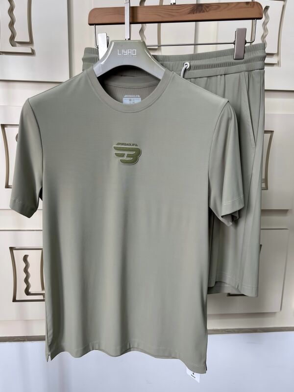 핫 판매 남성 여름 호흡성 단단한 가벼운 폴로 짧은 장갑 세트 폴리에스터/고무 천