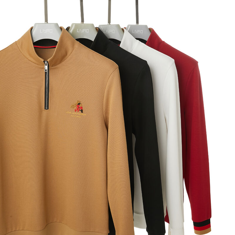 주름 방지 주름 방지 직무용 일상용 서드 컬러 장갑 반 지프 솜 후디 고품질 스웨터