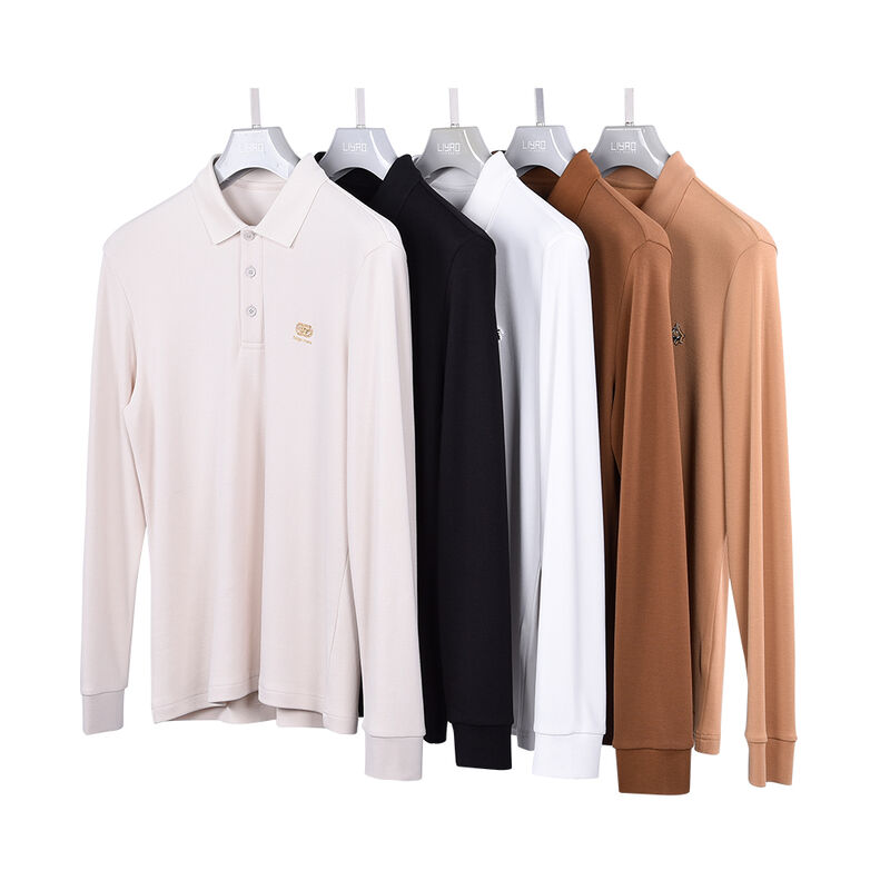 남성용 가을 컬러 블록 폴로 티셔츠 도매 고품질 면 긴팔 남성 셔츠 유니폼 블랙 폴로 셔츠 맞춤 로고