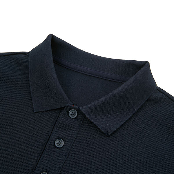 직업 디자이너 폴로 셔츠 남성 장袖 안티 주름 고품질 폴로 셔츠 직무용 면공 호흡 건조 수직