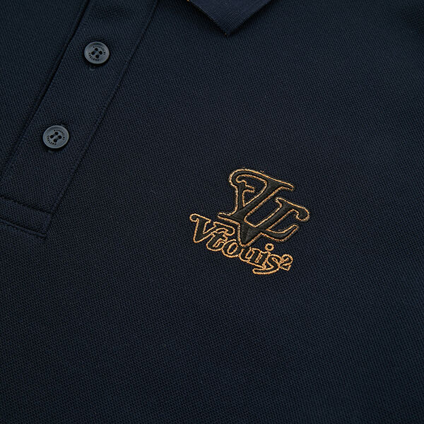 직업 디자이너 폴로 셔츠 남성 장袖 안티 주름 고품질 폴로 셔츠 직무용 면공 호흡 건조 수직