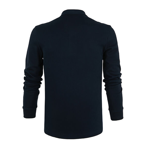 직업 디자이너 폴로 셔츠 남성 장袖 안티 주름 고품질 폴로 셔츠 직무용 면공 호흡 건조 수직