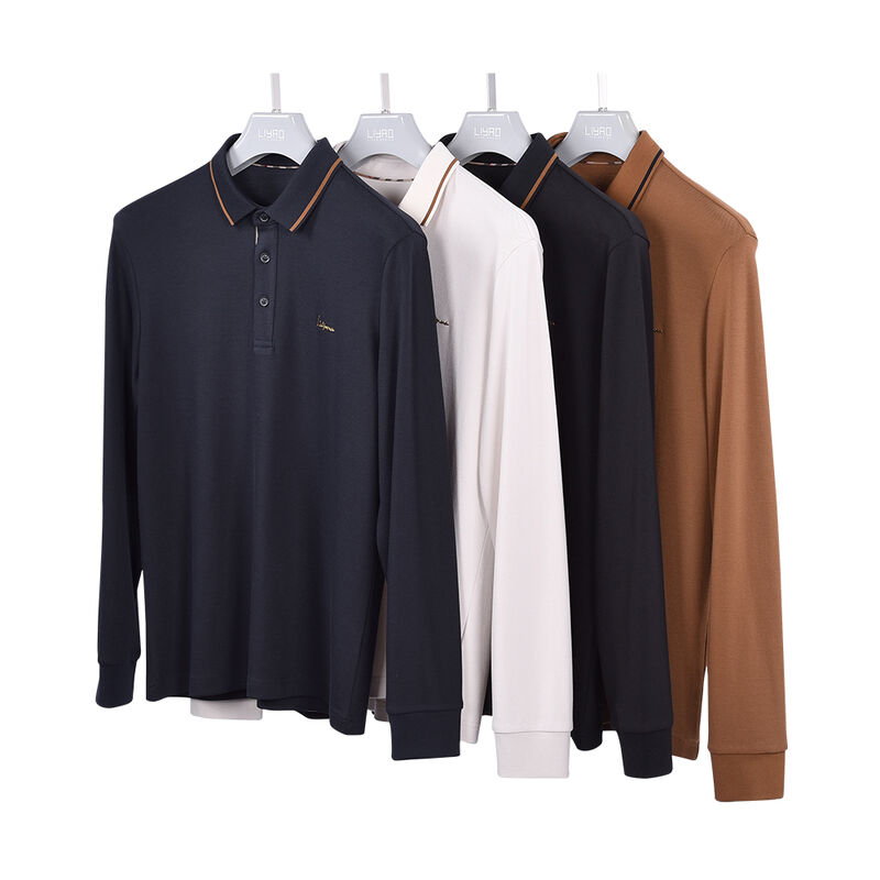 좋은 선택 하 고 융화 된 폴로 셔츠 전체 장갑 편안 한 독특한 폴로 티셔츠 남성 면화