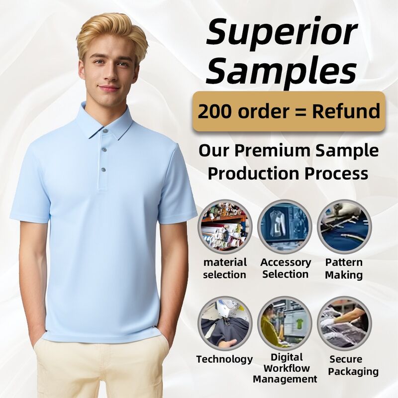 새 상품 맞춤 로고 야외 훈련 통기성 남성 골프 폴로 셔츠