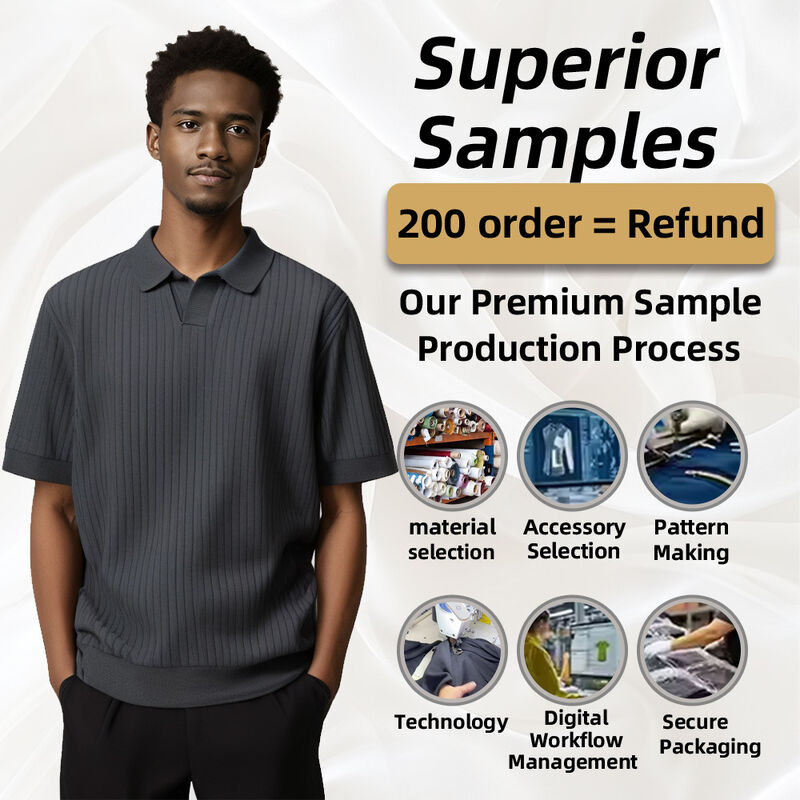 반팔 올드머니 & 뉴 트렌드 여름 코튼 니트 스웨터 플레인 니트 티셔츠 남성 맞춤 폴로 셔츠 코디