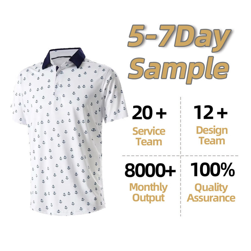 남성 및 여성용 개인화 및 인쇄 된 골프 폴로 비즈니스용 캐주얼 웨어 및 스포츠 팀 남성 티셔츠 폴로