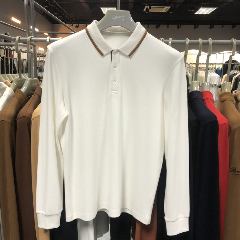 폴로 긴팔 셔츠 맞춤 로고 폴로 셔츠 면 남성 드라이핏 골프 폴로 티셔츠 긴팔