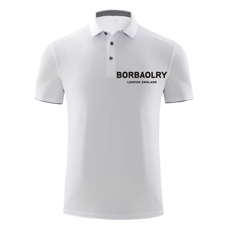 남성 맞춤 반팔 폴로 셔츠 (통기성 원단 로고)